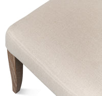Limed Oak Dining Chairs in Beige Linen, Sets of 2 - view 6
