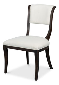 Klismos Dining Chairs with Saber Legs in Black, Sets of 2