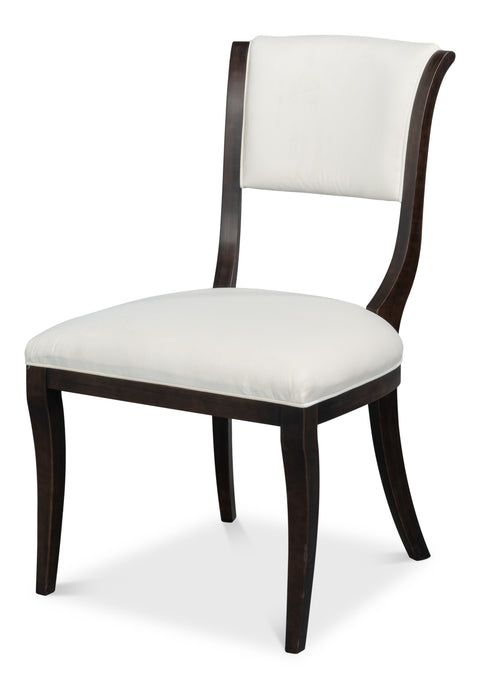 Klismos Dining Chairs with Saber Legs in Black, Sets of 2