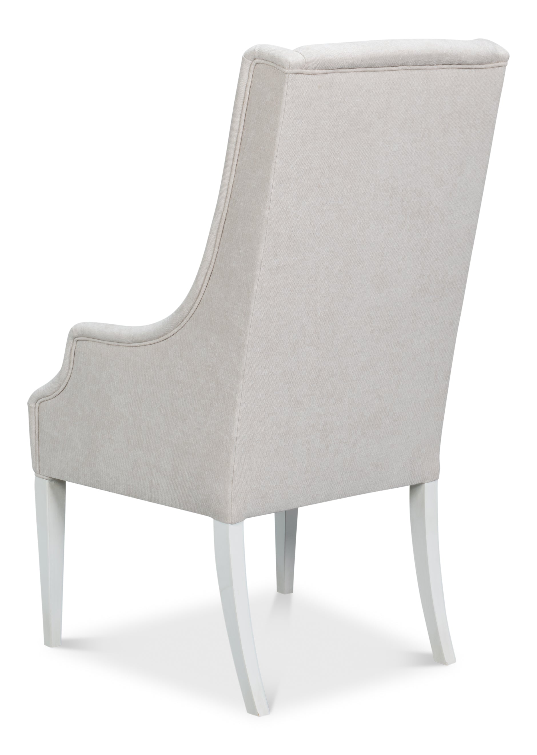 Upholstered Host Dining Chair in Ivory Chenille - view 5