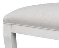 Klismos Dining Chairs in White with Cream Seats, Sets of 2 - view 6