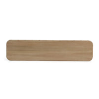 Faux Bamboo Console Table in Fruitwood Finish