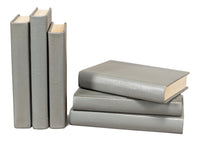 Shagreen Book Set of 12 in Storm Gray, Pebbled Leather - view 6