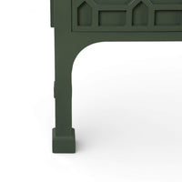 Chippendale Style Two-Door China Cabinet - Willow Shiny Finish - Leg detail