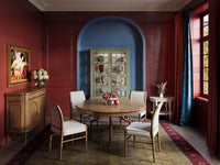 Chippendale Style Two-Door China Cabinet - Willow Shiny Finish - Room view