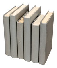 Shagreen Book Set of 12 in Storm Gray, Pebbled Leather - view 5