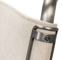 Cantilever Dining Chairs in Canvas and Steel, Sets of 2 - view 9