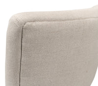 Limed Oak Dining Chairs in Beige Linen, Sets of 2 - view 7