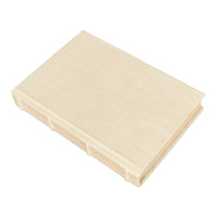 Linen Book Set of 12 in Ivory with Stitched Cloth Covers