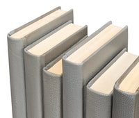 Shagreen Book Set of 12 in Storm Gray, Pebbled Leather - view 8