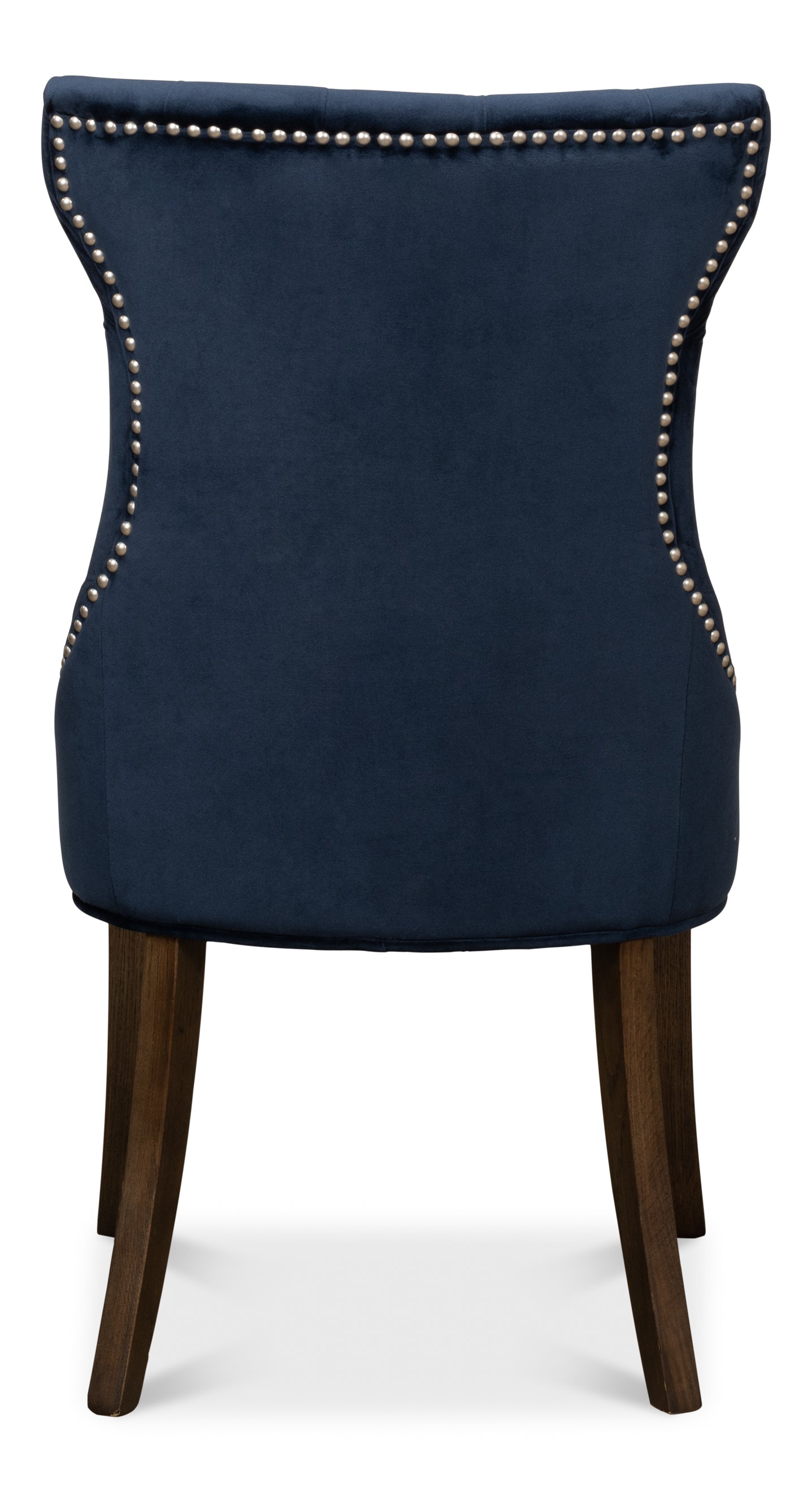 Tufted Velvet Dining Chairs in Navy Blue, Sets of 2 - view 4