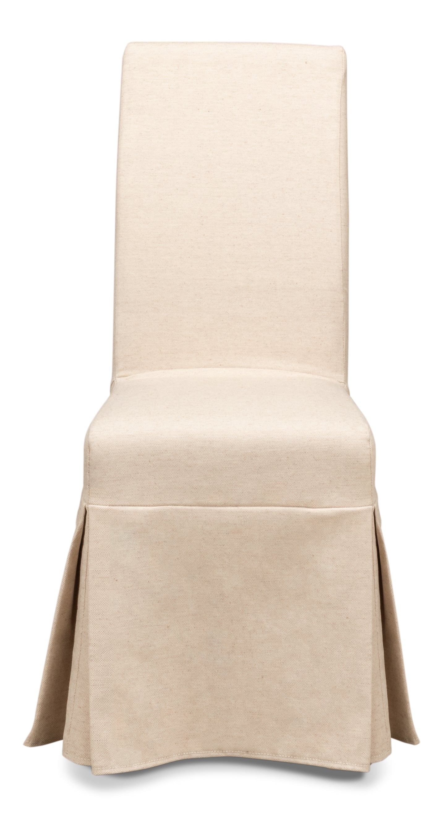 Slipcovered Dining Chairs in Beige Sailcloth, Sets of 2 - view 2