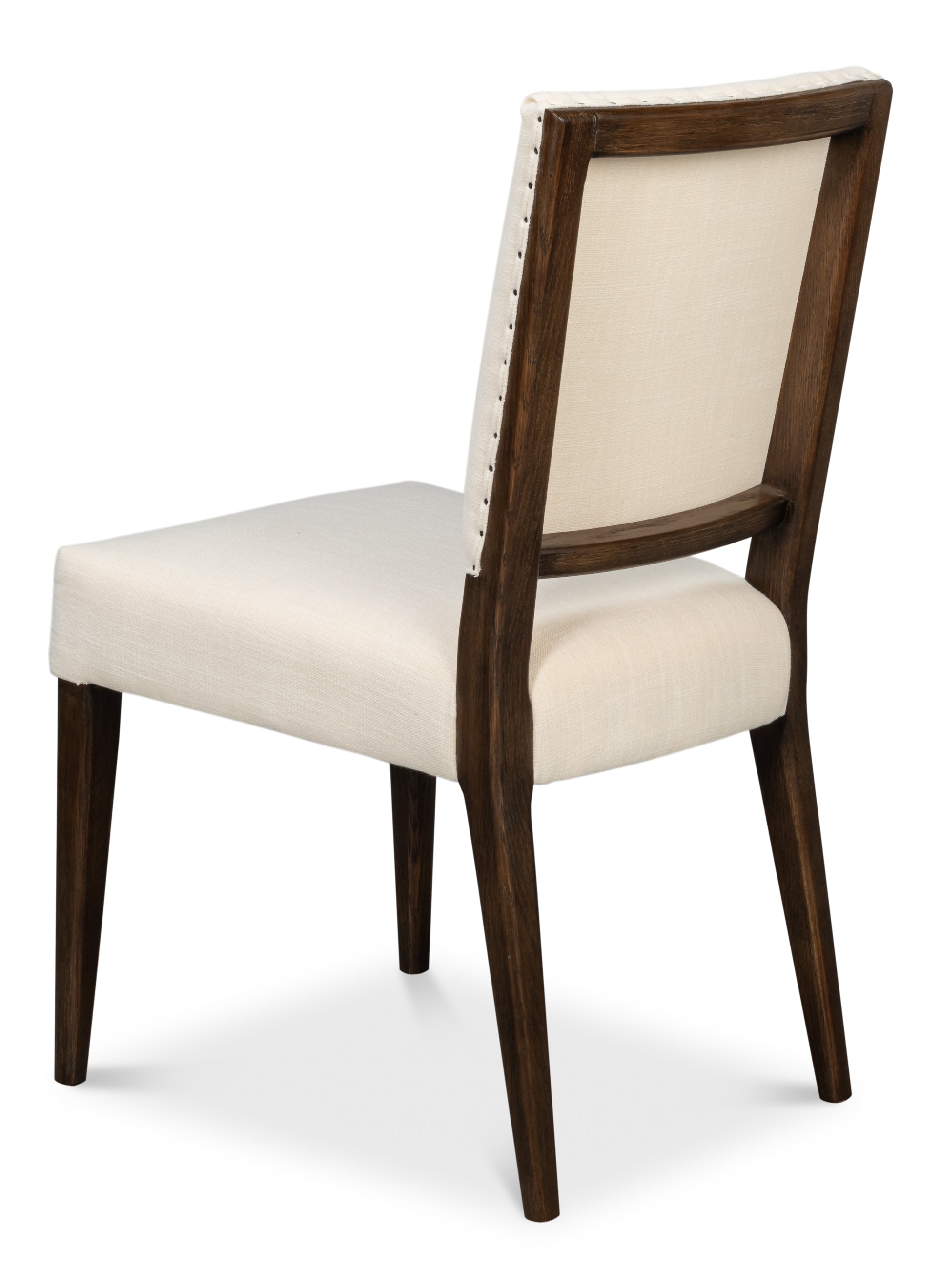 Parsons Dining Chairs in Cream with Dark Brown Legs, Sets of 2 - view 5