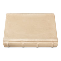 Antique White Leather-Bound Decorative Books, Set of 12