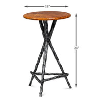 Cast Aluminum Branch-Form Plant Stand - dimension drawing