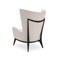 Cream Upholstered Scandinavian Mid Century Armchair