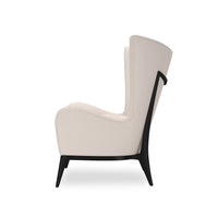 Cream Upholstered Scandinavian Mid Century Armchair