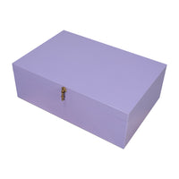 Deco Shagreen Nesting Boxes, Lilac with Brass, Set of 3