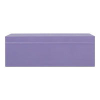 Deco Shagreen Nesting Boxes, Lilac with Brass, Set of 3