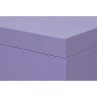 Deco Shagreen Nesting Boxes, Lilac with Brass, Set of 3