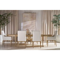 Light Mid Century Extending Dining Table in situ