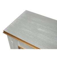 Louis XVI Buffet in Gray and Gold, 60 Inches