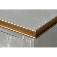 Louis XVI Buffet in Gray and Gold, 60 Inches