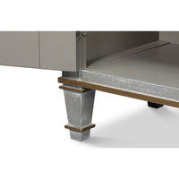 Louis XVI Buffet in Gray and Gold, 60 Inches