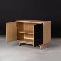 Mid-Century Modern Accent Cabinet open view