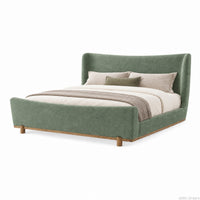Modern Upholstered King Size Bed  - alt fabric 3