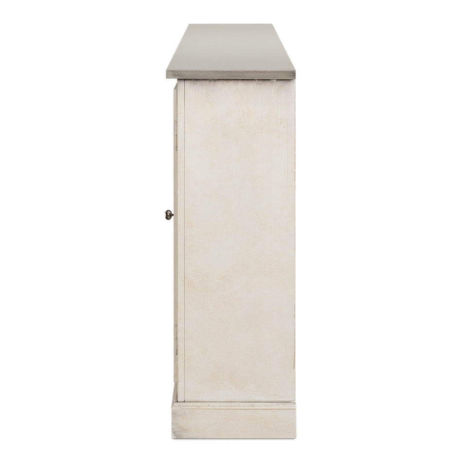 French Country Sideboard, 96" – White and Grey - additional view