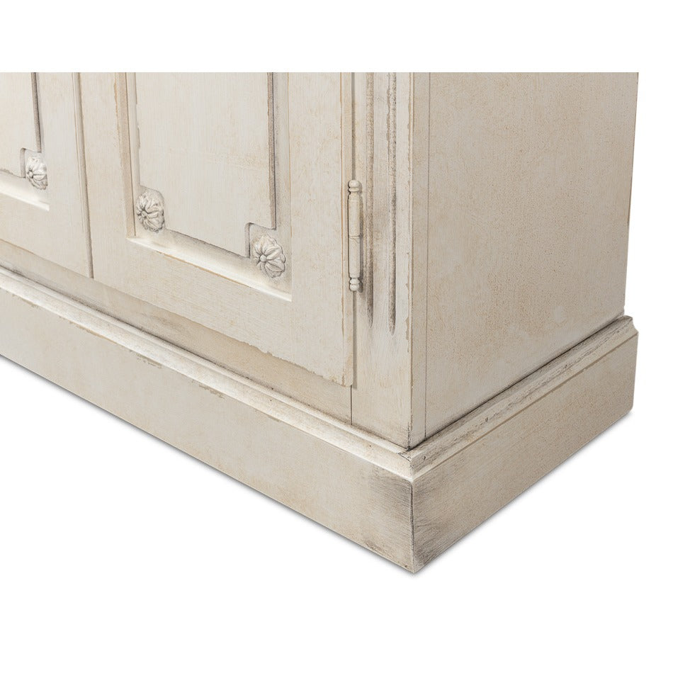 French Country Sideboard, 96" – White and Grey - additional view