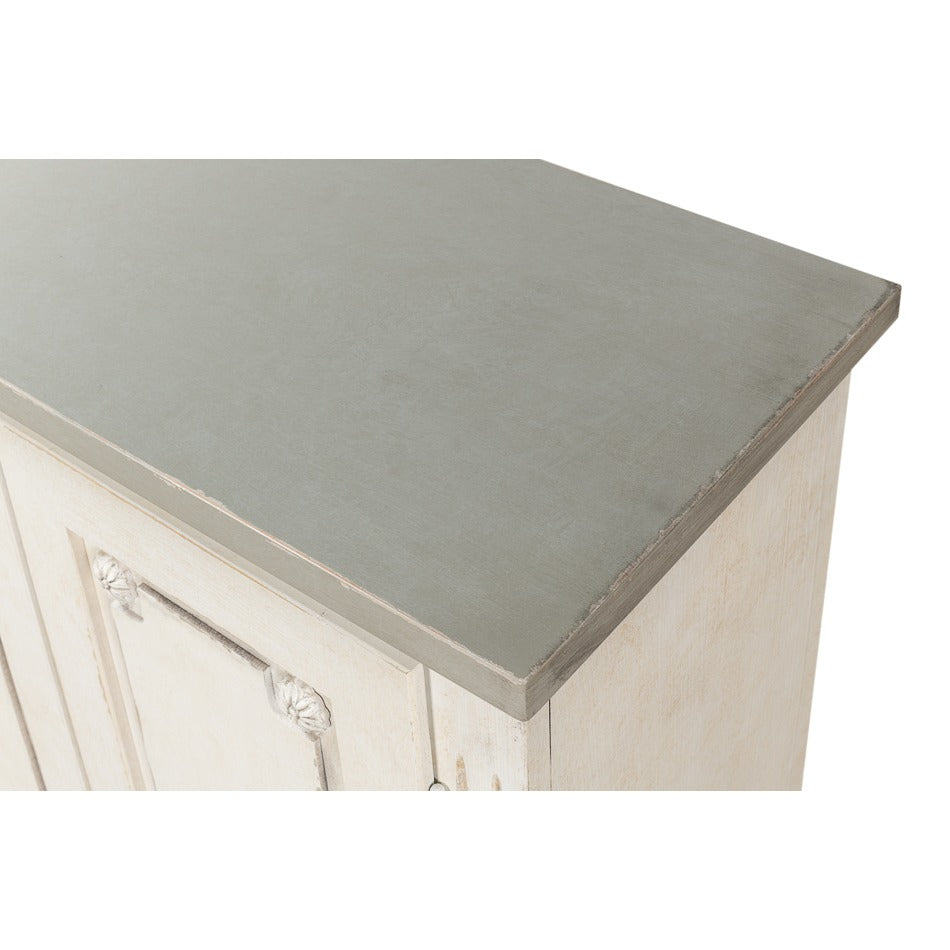 French Country Sideboard, 96" – White and Grey - additional view