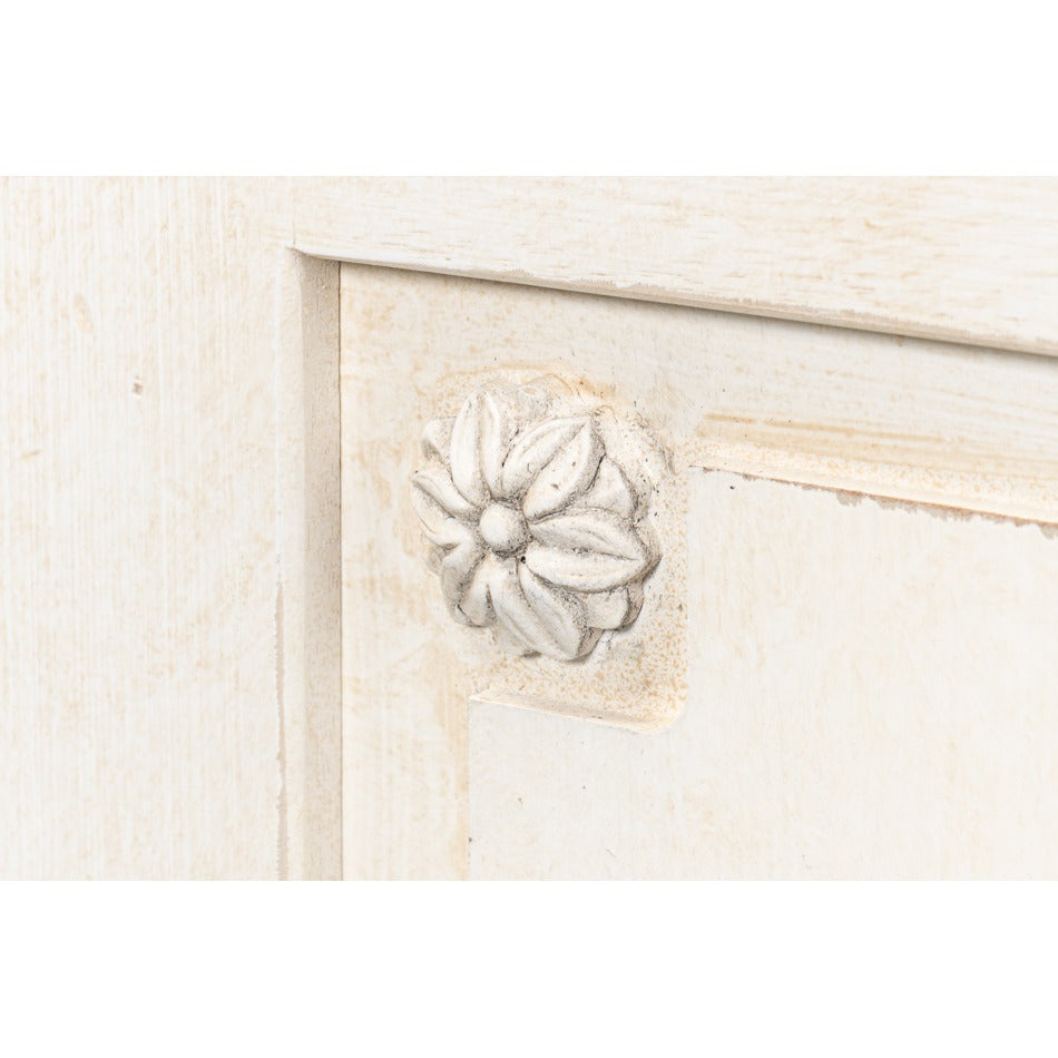 French Country Sideboard, 96" – Antiqued White - additional view