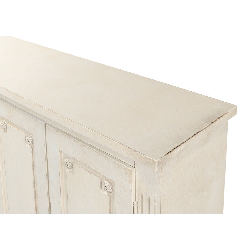 French Country Sideboard, 96" – Antiqued White - additional view