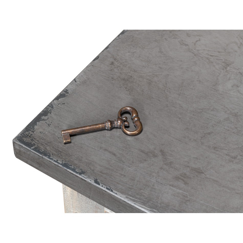 French Country Sideboard, 96" – Grey Oak with Stone Grey Top - additional view