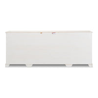 French Provincial White Wall Cabinet with Carved Crest Appliqués - additional view