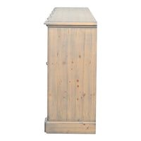French Provincial Wall Cabinet with Carved Crest Medallions - additional view