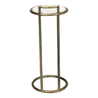 Round Marble-Top End Table - additional view