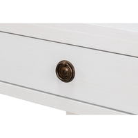 Transitional Single-Drawer Side Table – White Finish - additional view