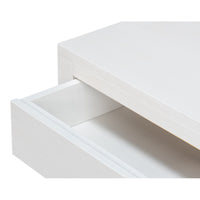 Transitional Single-Drawer Side Table – White Finish - additional view