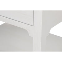 Transitional Single-Drawer Side Table – White Finish - additional view