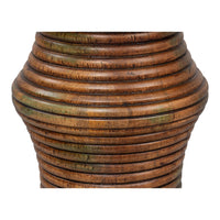 Reeded Mango Wood Pedestal End Table - additional view