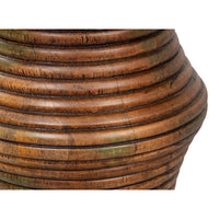 Reeded Mango Wood Pedestal End Table - additional view