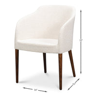 Dimension drawing for Contemporary Walnut Chair