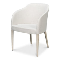 Contemporary White Wood Chair