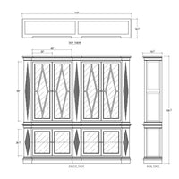 Large Neoclassic Wooden Bookcase - Homburg Interior