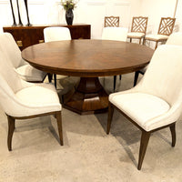 Warm Brown Oak Expanding Jupe Dining Table - 85 1/2"