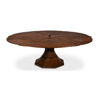 Warm Brown Oak Expanding Jupe Dining Table - 85 1/2"