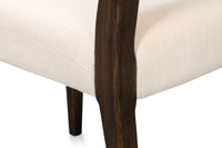 Parsons Dining Chairs in Cream with Dark Brown Legs, Sets of 2 - view 10